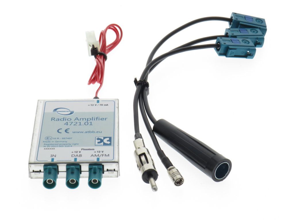 Auto Radio Antennen Splitter DAB + plus Verstärker SMB DIN Adapter Profi  Version