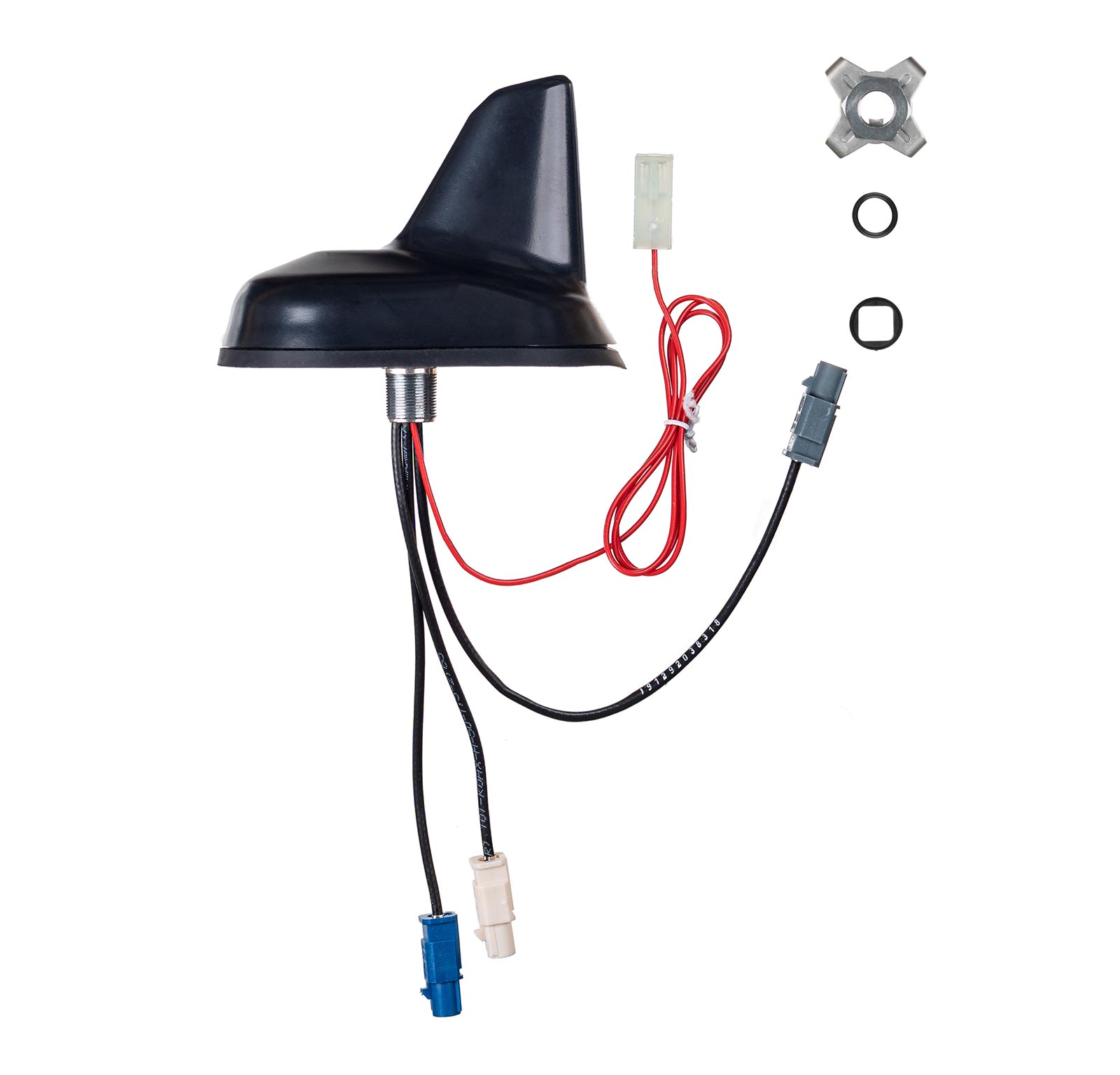 Dachantenne Autoantenne AM/FM Autoradio Shark Antenne für VW Golf Weiß