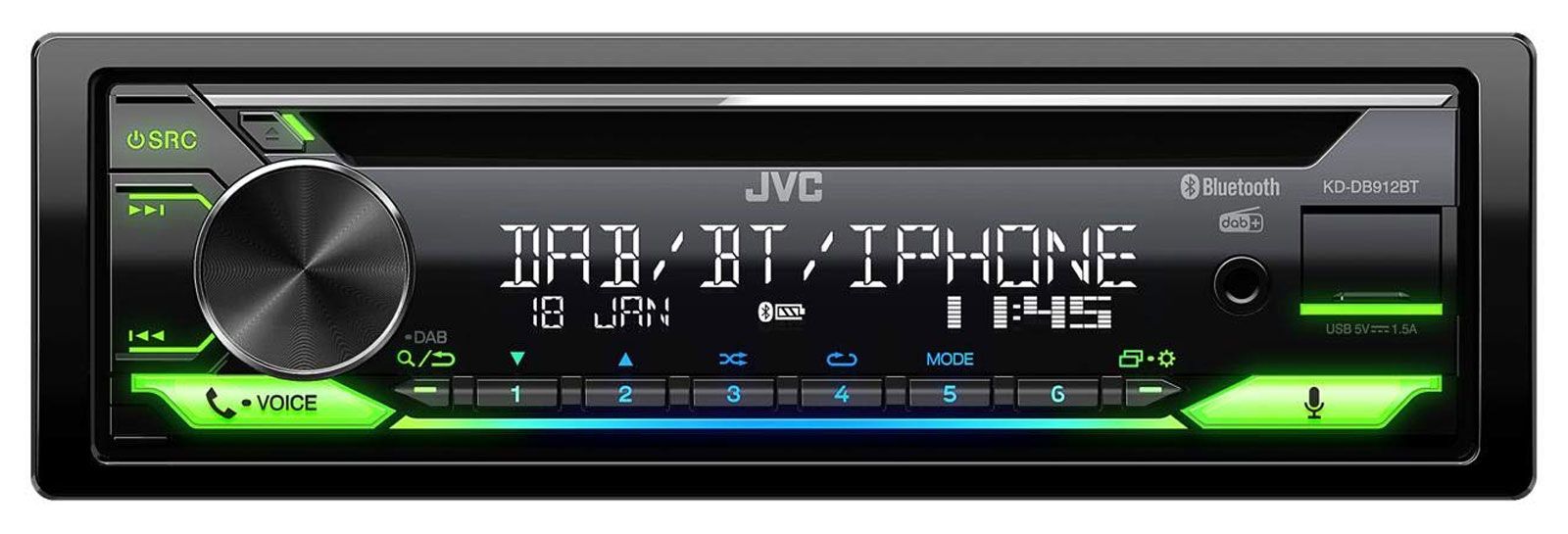 Autoradio JVC KD-R412 USB MP3 WMA Aux CD in Hessen - Heppenheim  (Bergstraße), Auto Hifi & Navigation Anzeigen