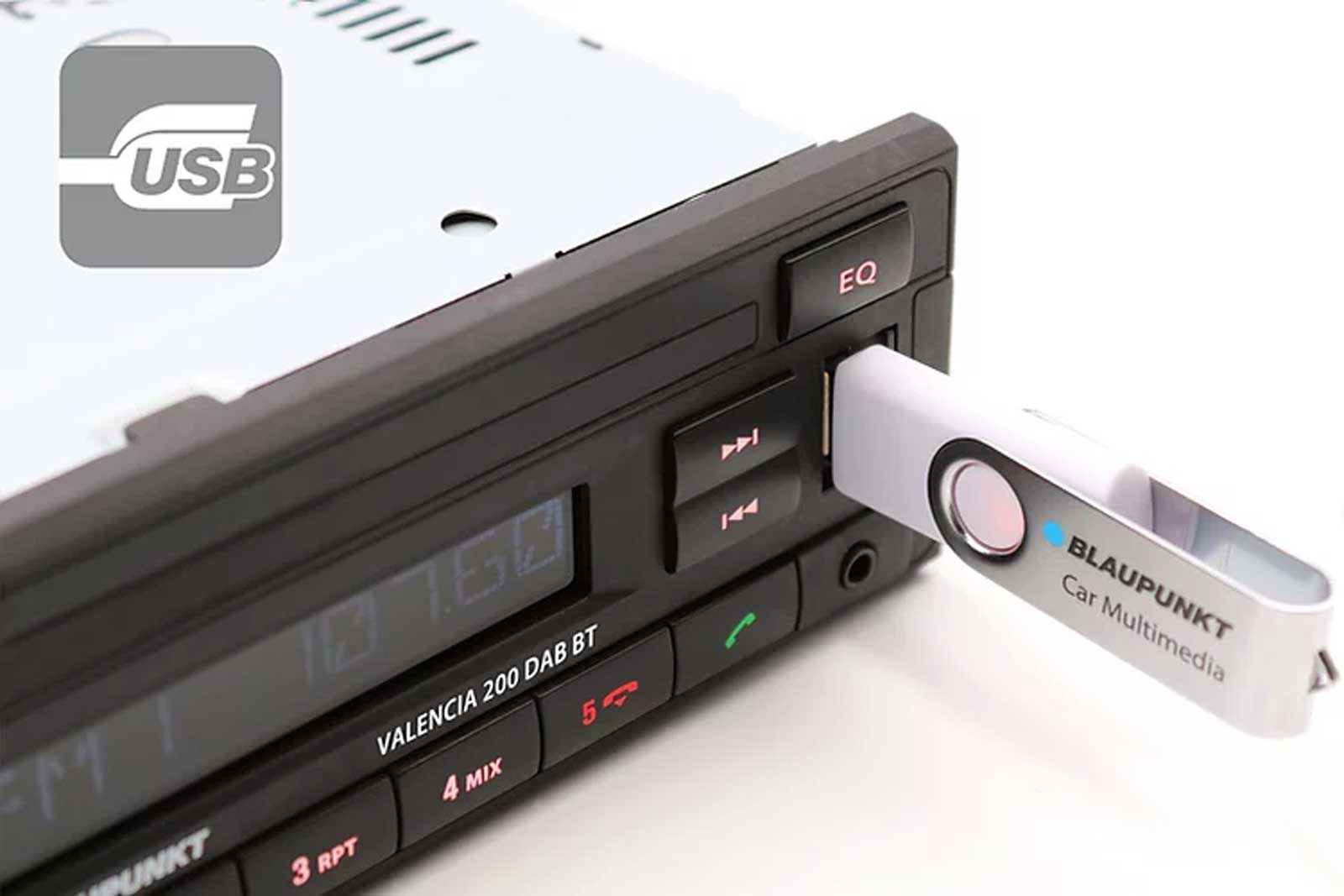 Continental 12V DAB+ Radio RDS USB MP3 WMA Bluetooth Beleuchtung