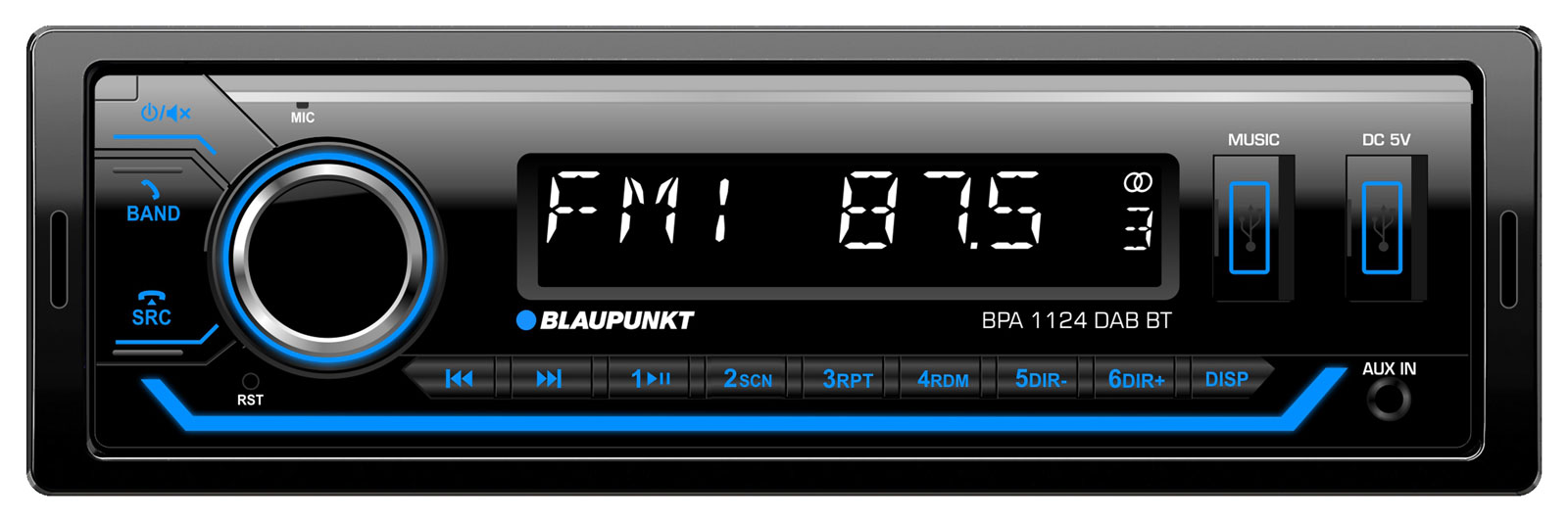 Blaupunkt USB AUX Bluetooth MP3 Autoradio für Isuzu D-Max (2012-2020)